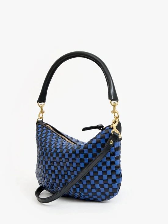 Petit Moyen ~ Black/Cobalt Checker - Picture 5 of 5